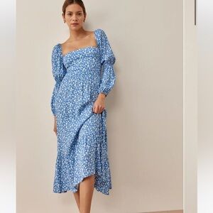 Reformation Mica Midi Dress Size 2